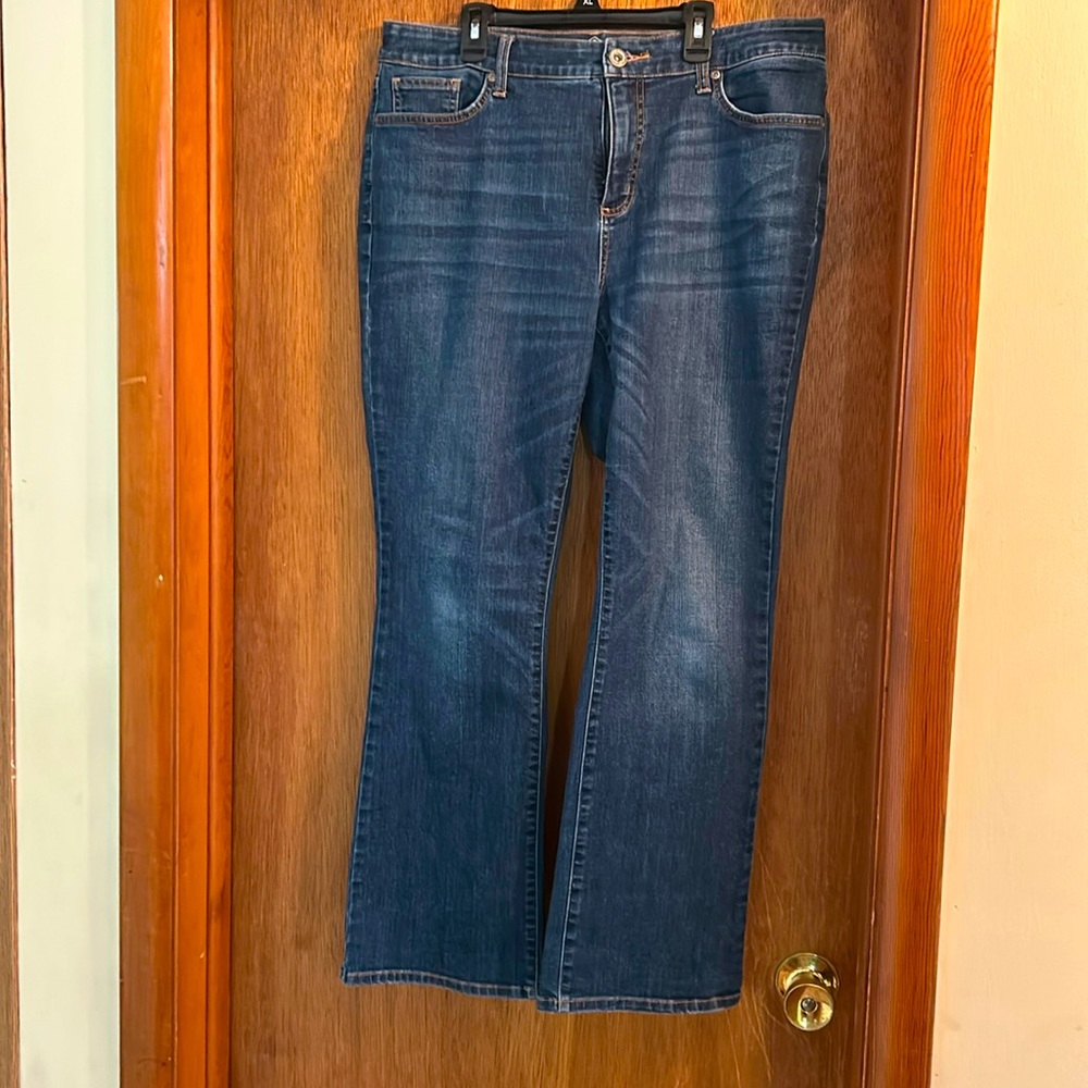 St. John’s Bay bootcut blue jeans. Size 14S